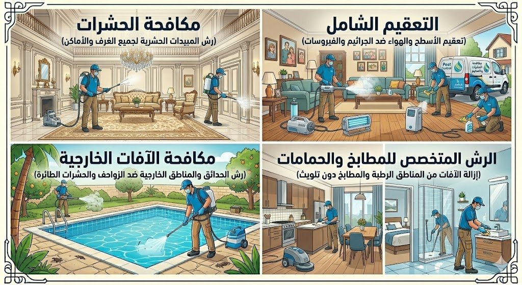 مكافحة الحشرات والتعقيم ورش مبيدات
